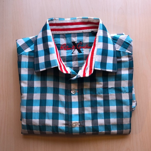 Robert Graham short sleeved casual button down - Picture 2 of 7